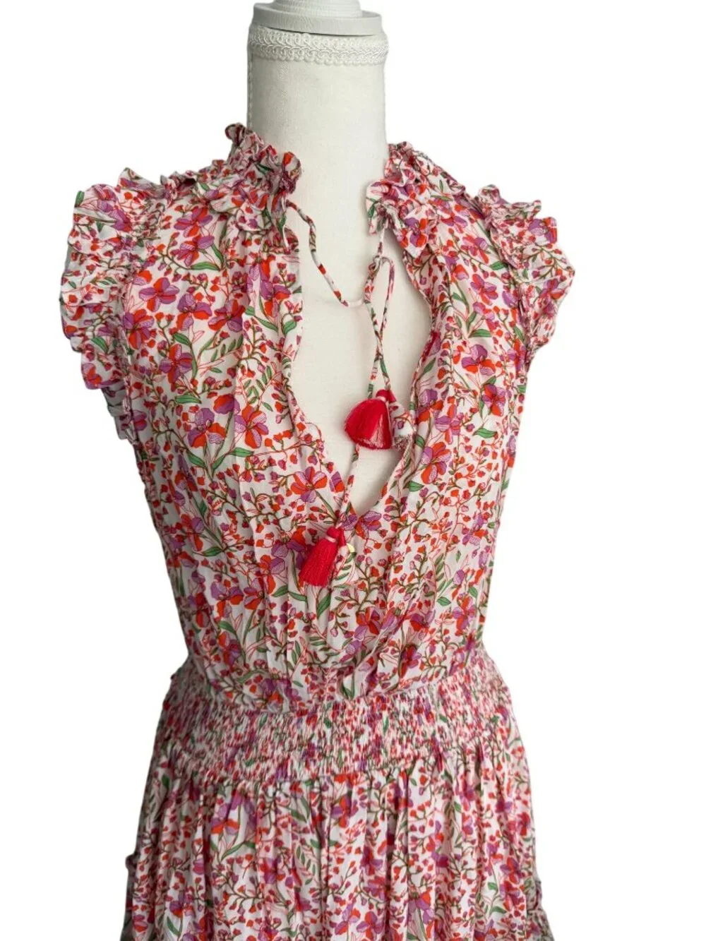 POUPETTE ST. BARTH floral Drop Waist Dress Size XS